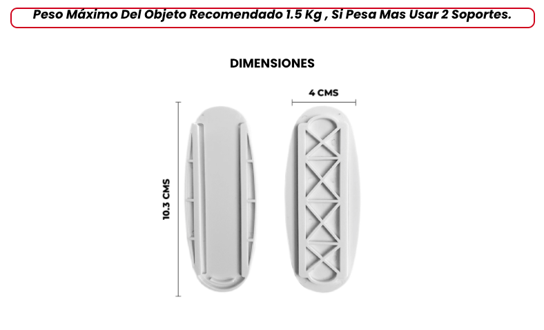 Soporte Adhesivo Multiusos