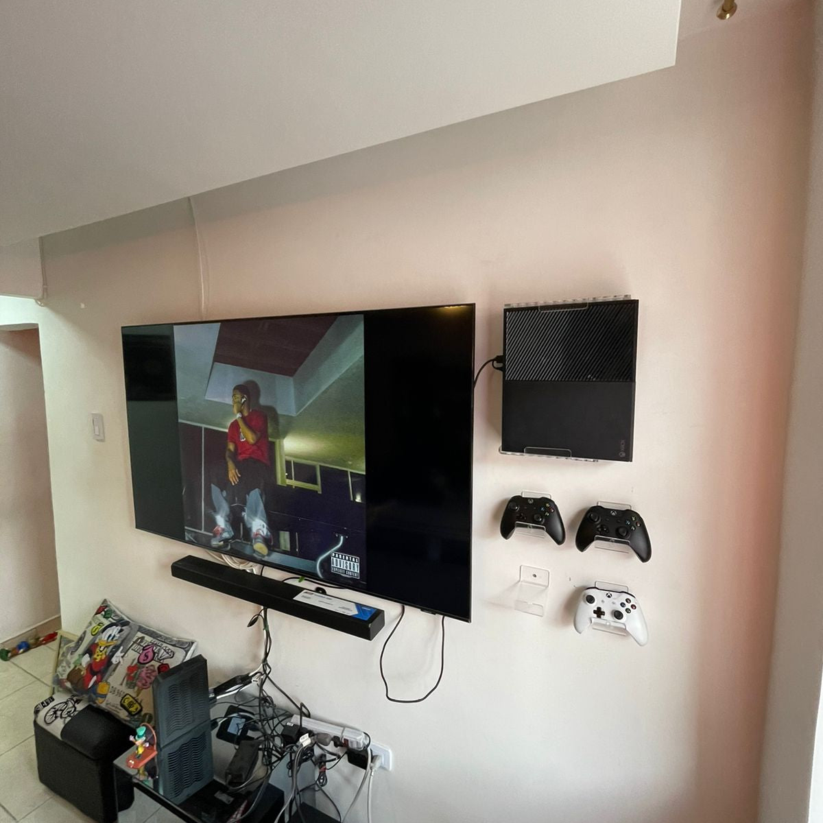 Combo soporte de pared Xbox One Fat