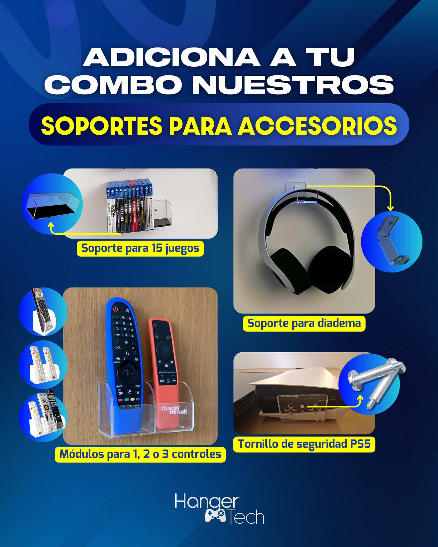 Combo soporte de pared Xbox Series X