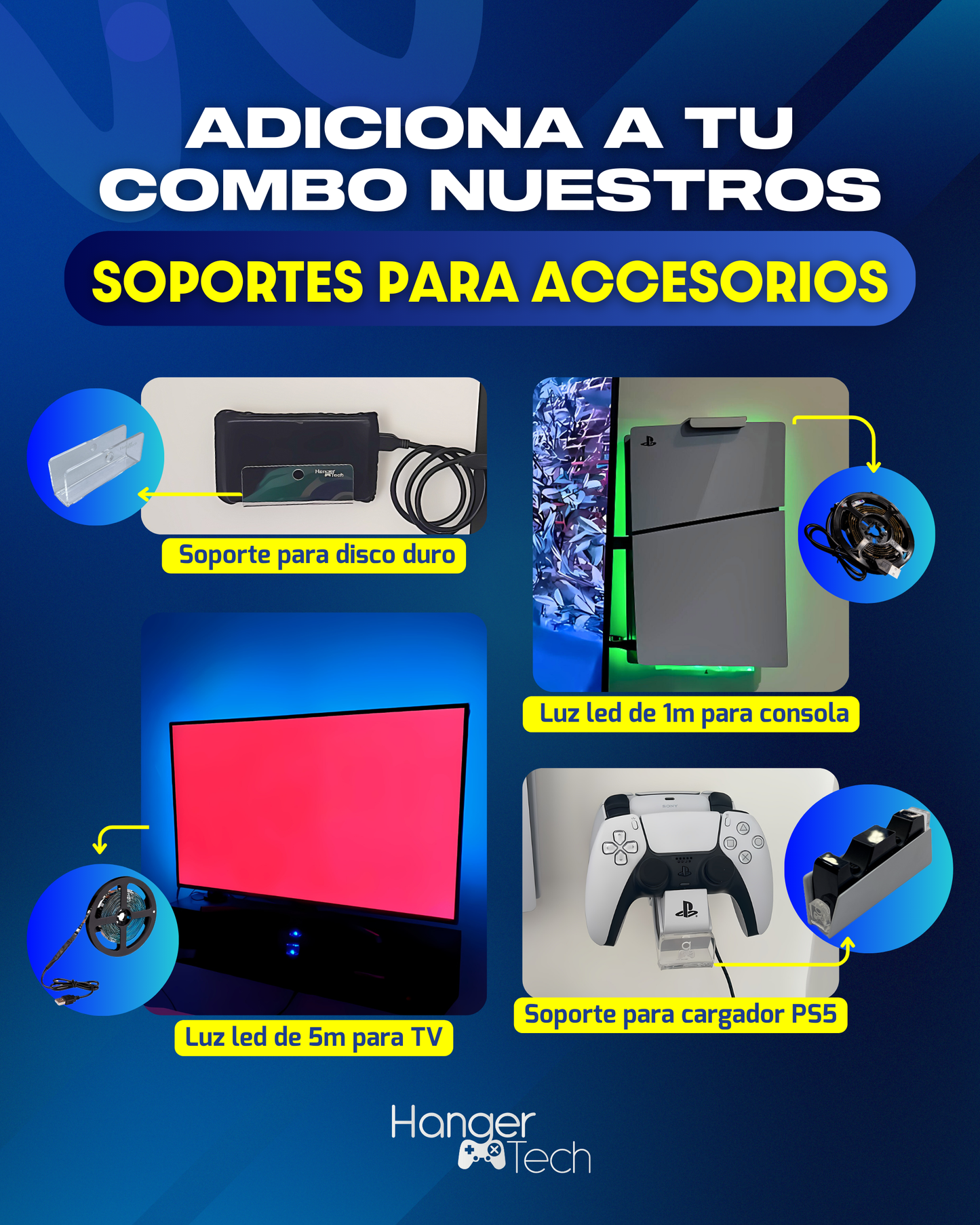 Combo soporte de pared Xbox Series X