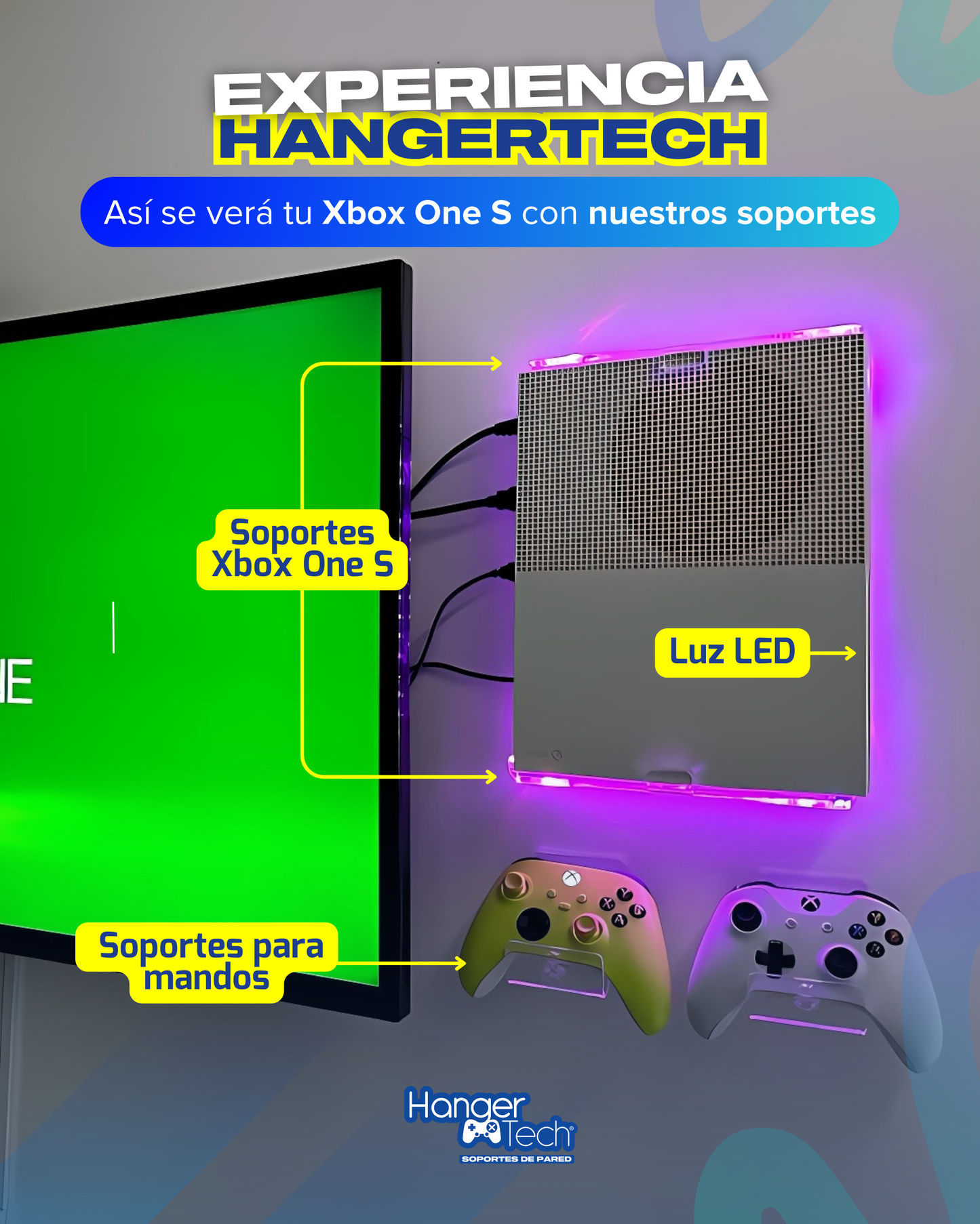 Combo soporte de pared Xbox One