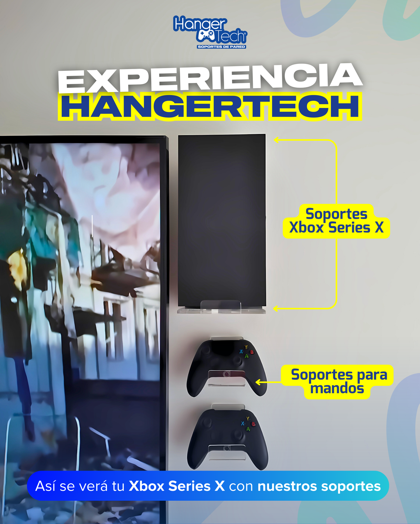 Combo soporte de pared Xbox Series X