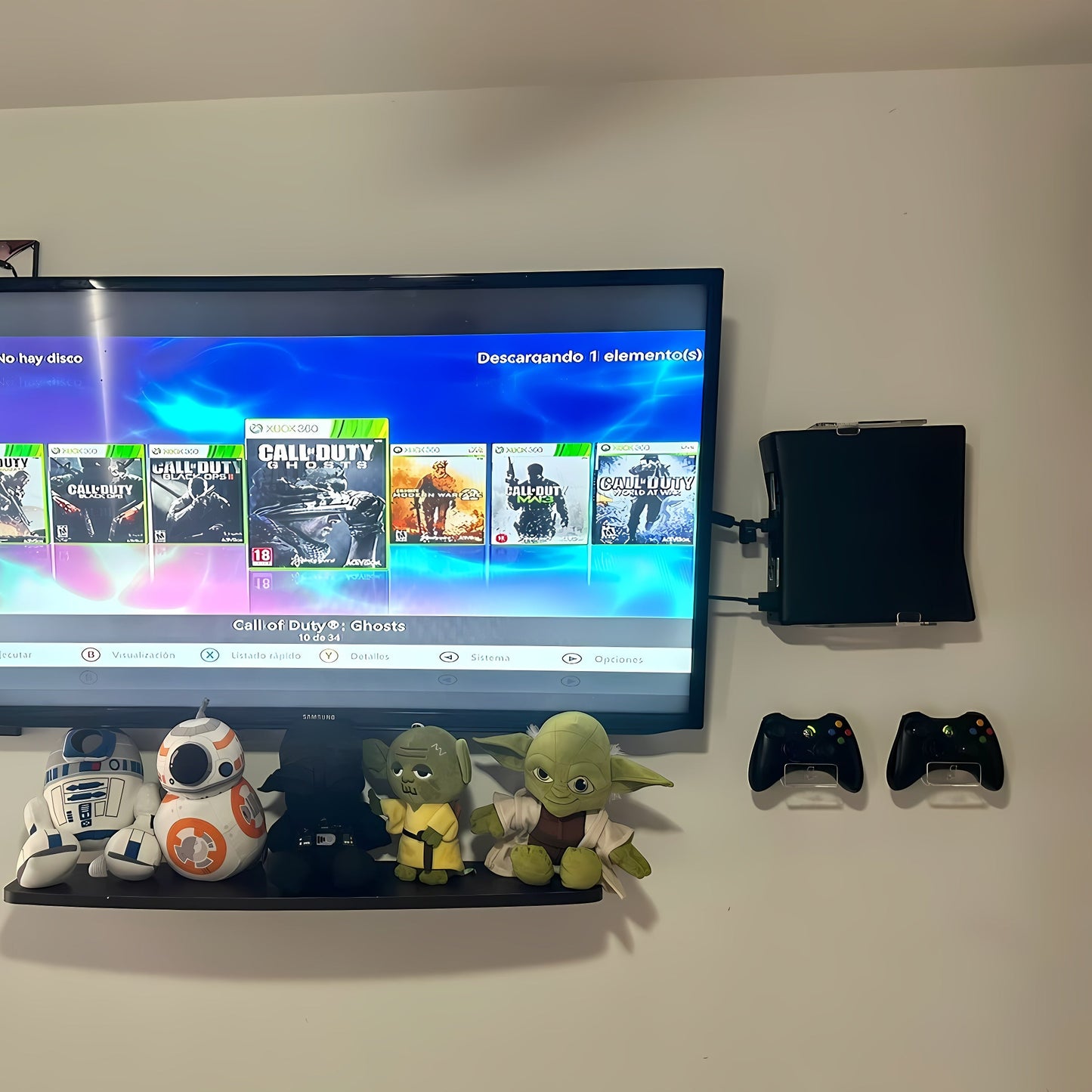 Combo soporte de pared Xbox 360