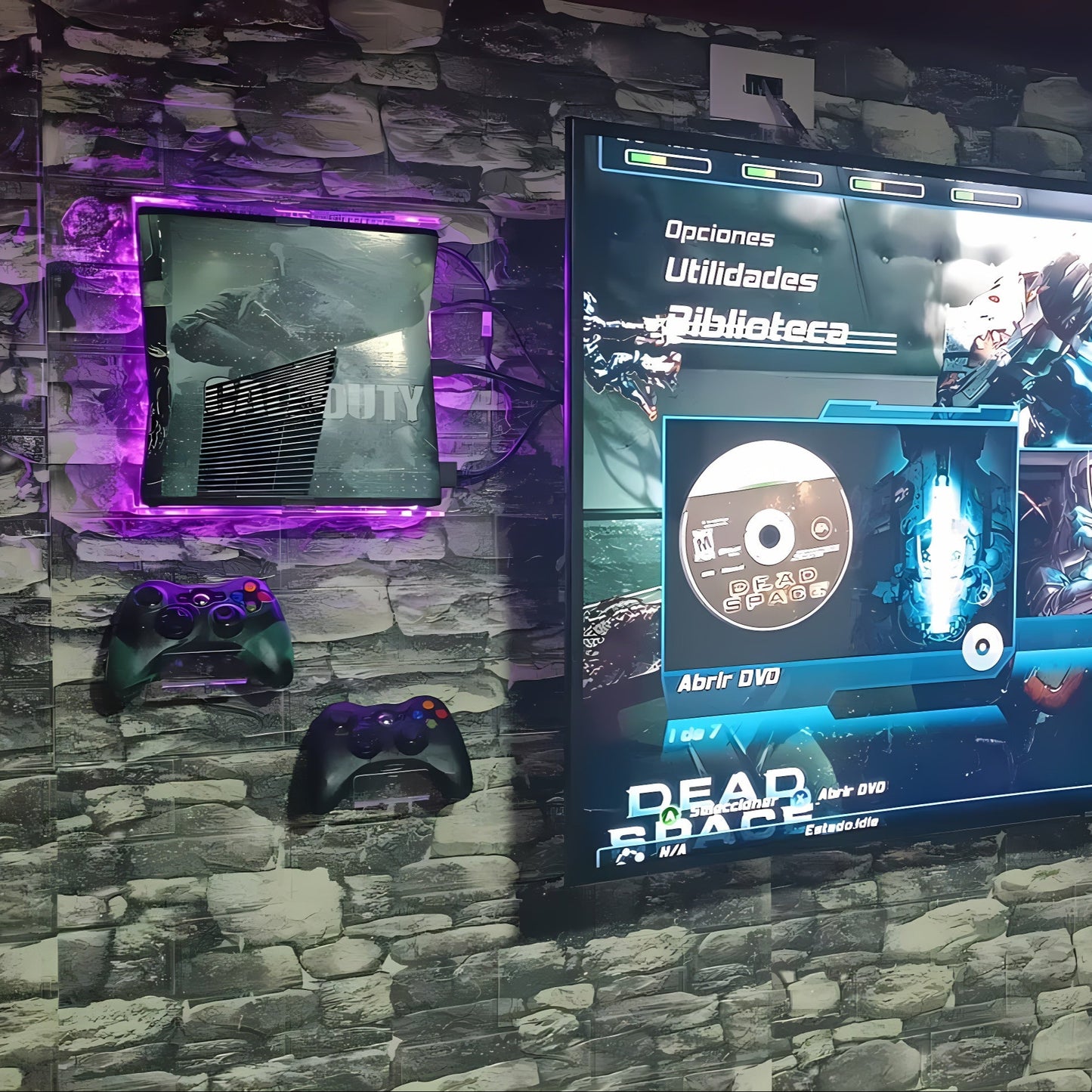 Combo soporte de pared Xbox 360