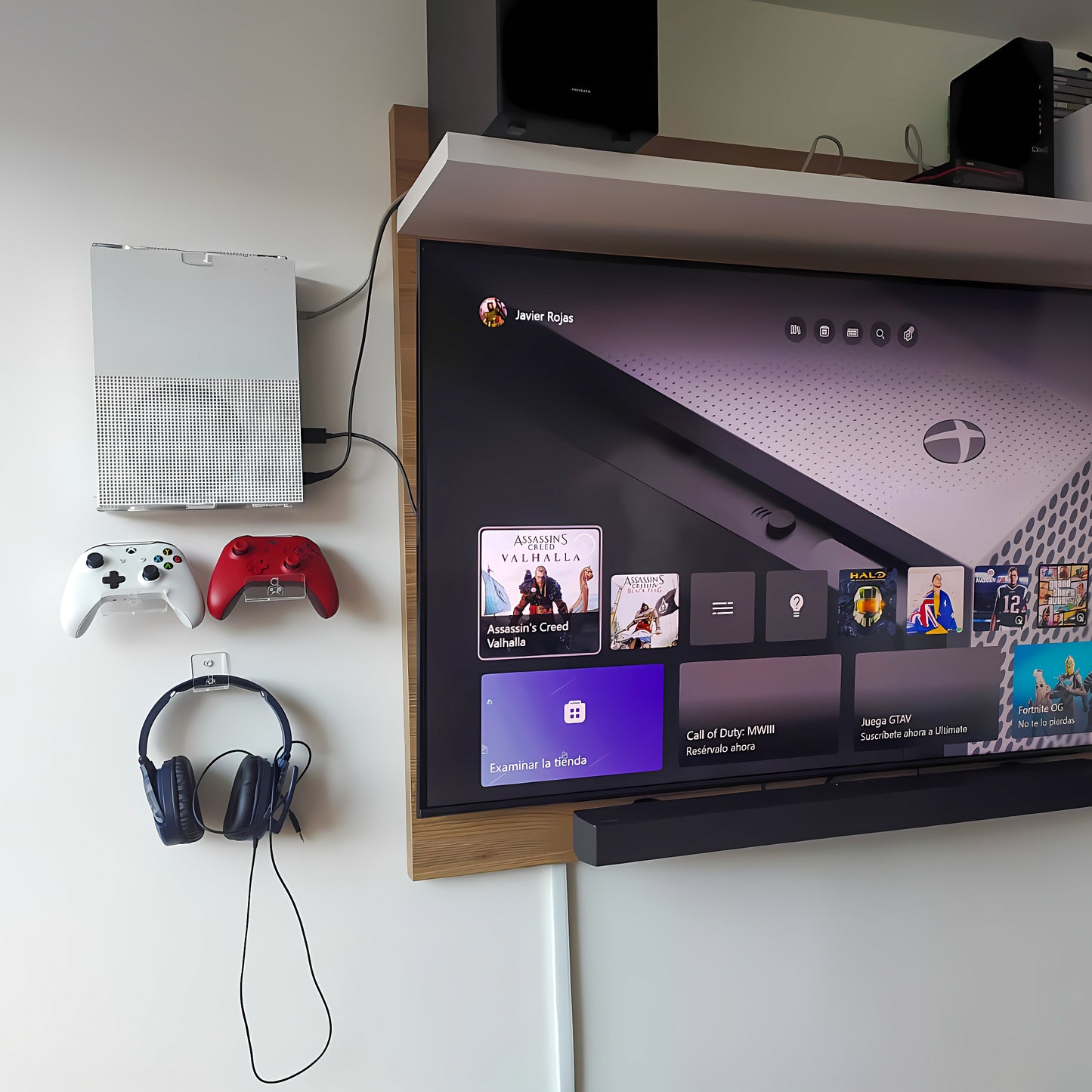 Combo soporte de pared Xbox One