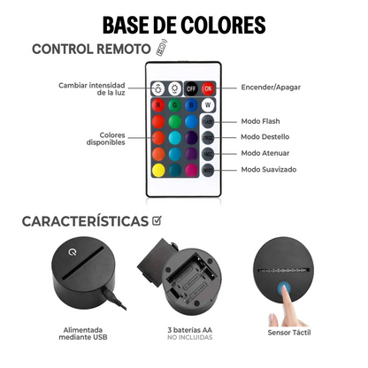 Lámpara Colores Personalizable