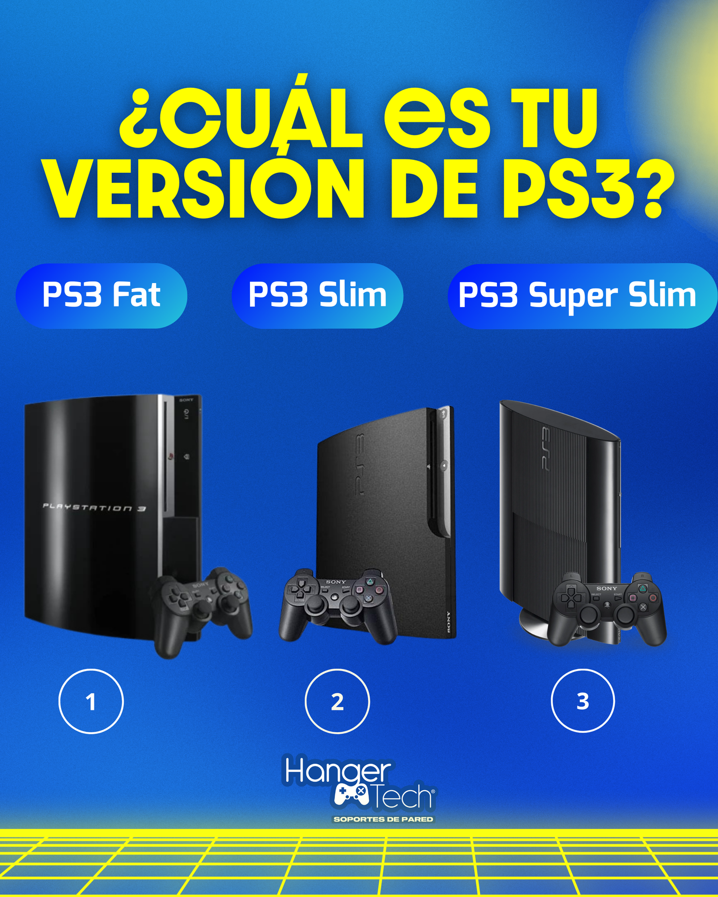 Combo soporte de pared PlayStation 3