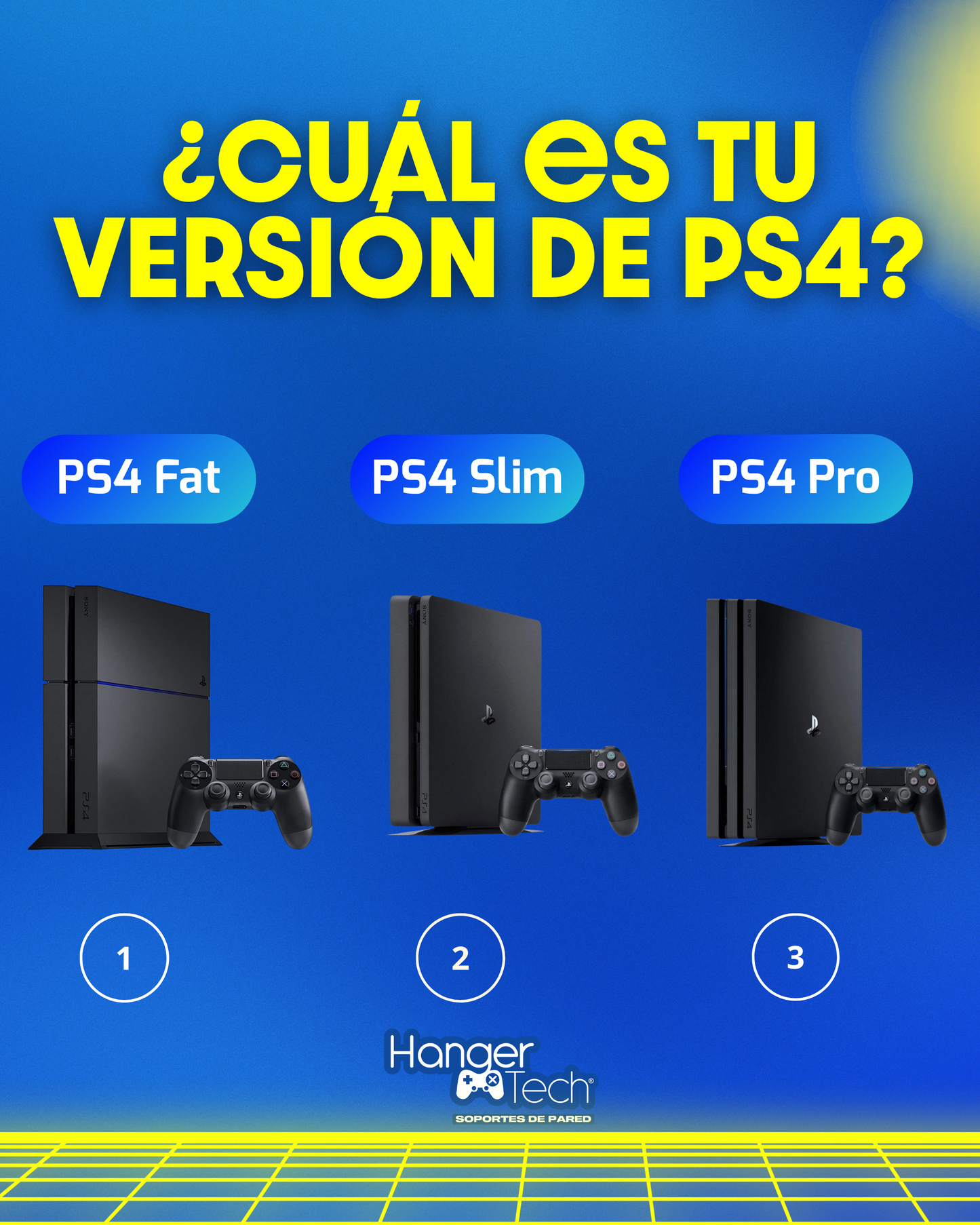 Combo soporte de pared PlayStation 4