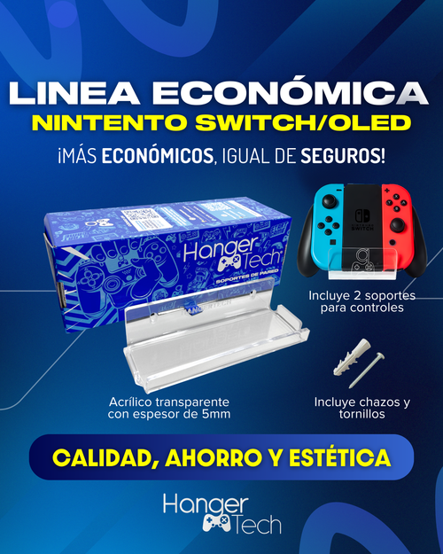 Combo soporte de pared Nintendo Switch