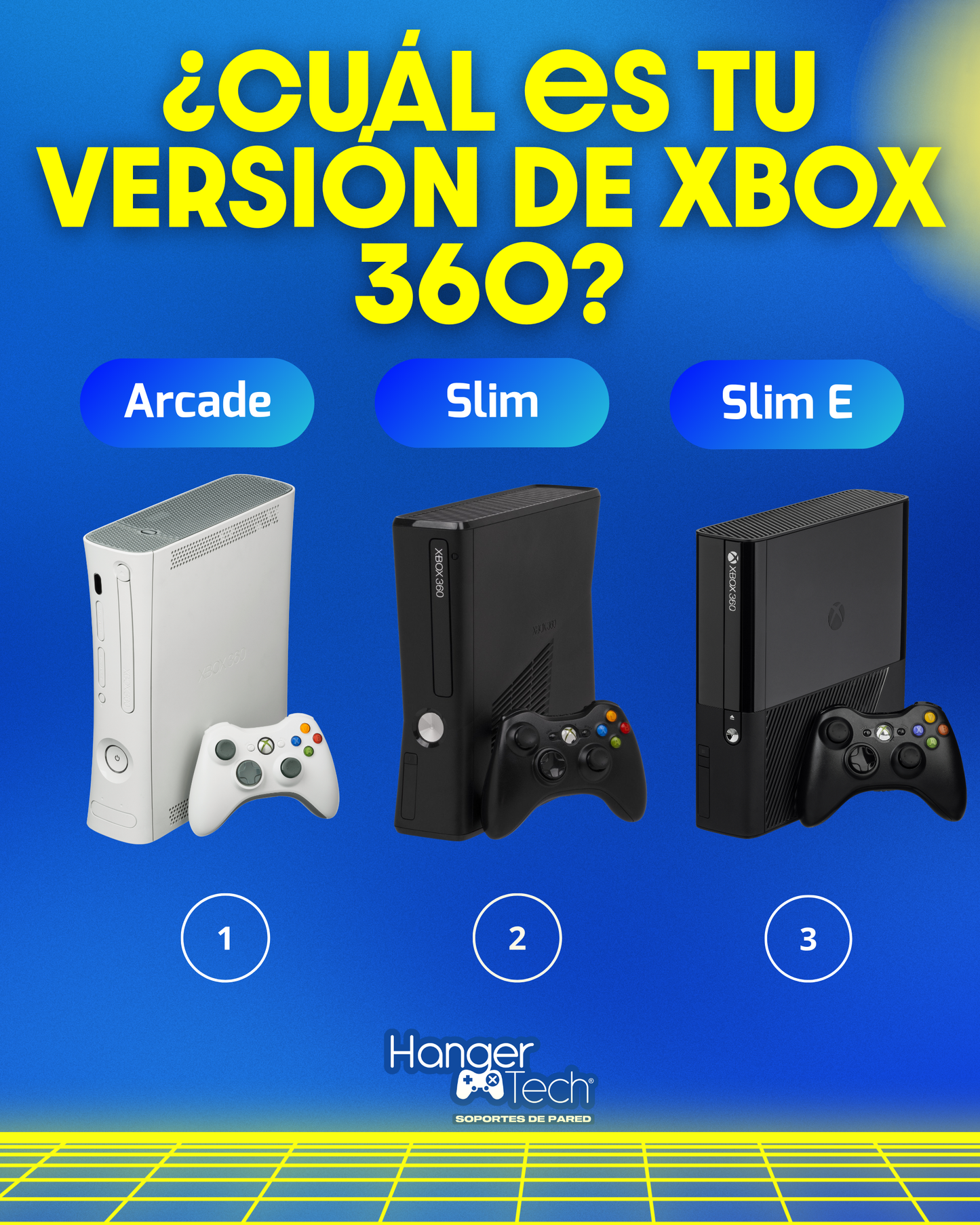 Combo soporte de pared Xbox 360