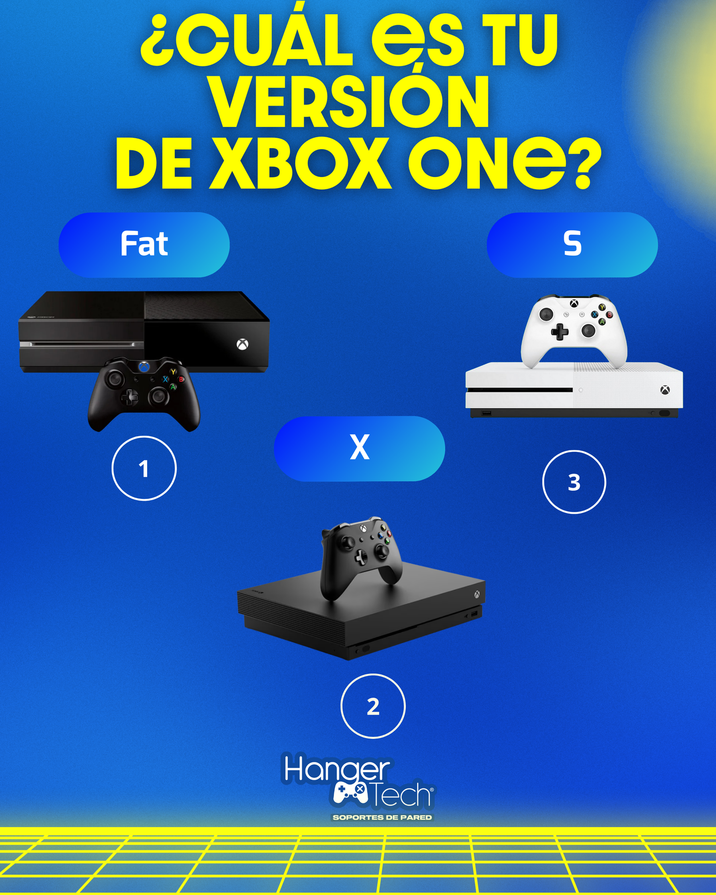 Combo soporte de pared Xbox One S/X